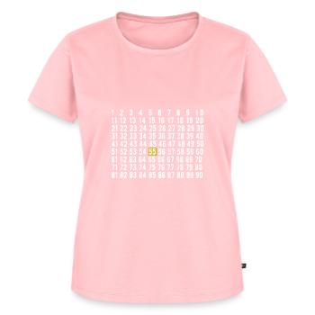 55. Geburtstag - Frauen Premium Bio T-Shirt - Rosa - Vorne - AI Model Female 172 dark (172cm)