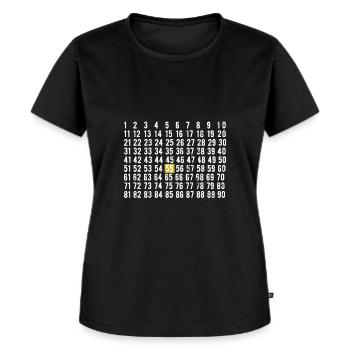55. Geburtstag - Frauen Premium Bio T-Shirt - Schwarz - Vorne - Selfina (174cm)