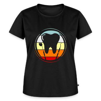 Dentiste - T-shirt Premium bio Femme - noir - Devant - Selfina (174cm)