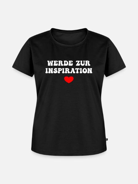 Werde Zur Inspiration - Frauen Premium Bio T-Shirt - Schwarz