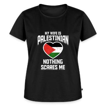 Palestinian - Women's Premium Organic T-shirt - black - Front - Selfina (174cm)