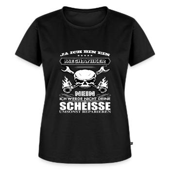 Mechaniker Mechaniker KFZ Mechaniker Beruf - Frauen Premium Bio T-Shirt - Schwarz - Vorne - Selfina (174cm)