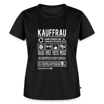 Kauffrau Beruf Einzelhandelskauffrau Verkäuferin - Frauen Premium Bio T-Shirt - Schwarz - Vorne - Selfina (174cm)
