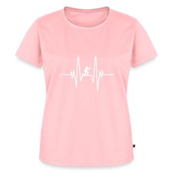 Jäger Geschenk Jagd Herzfrequenz - Frauen Premium Bio T-Shirt - Rosa - Vorne - AI Model Female 172 dark (172cm)