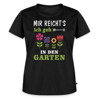 Garten Spruch Lustig Geschenk Gärtner - Frauen Premium Bio T-Shirt - Schwarz - Vorne - Selfina (174cm)