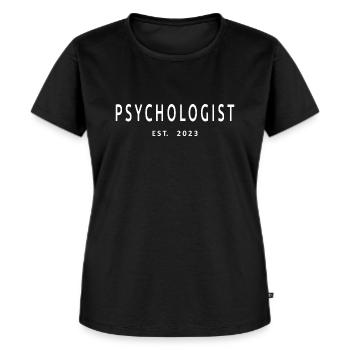 Psicologo Est. 2023 Laurea Psicologia Dono - Maglietta ecologica premium da donna - nero - Fronte - Selfina (174cm)