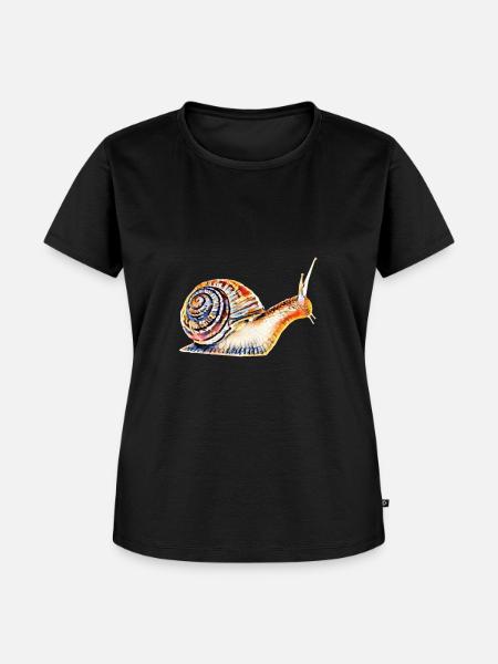 Schnecke - Frauen Premium Bio T-Shirt - Schwarz
