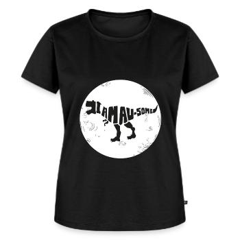 Dinosaur I'm Awesome Style. Earth. World - Women's Premium Organic T-shirt - black - Front - Selfina (174cm)