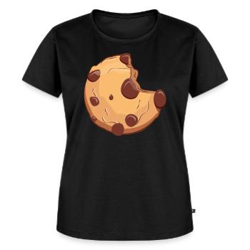 Chocolate Cookie - Frauen Premium Bio T-Shirt - Schwarz - Vorne - Selfina (174cm)
