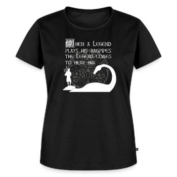 Légende - T-shirt Premium bio Femme - noir - Devant - Selfina (174cm)
