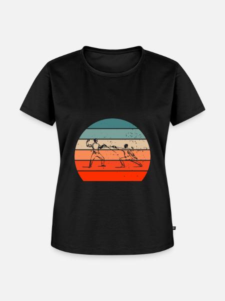 Fechten Geschenkidee für Fechter - Frauen Premium Bio T-Shirt - Schwarz