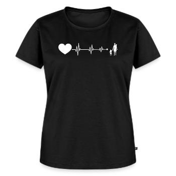 Parents love! - Women's Premium Organic T-shirt - black - Front - Selfina (174cm)