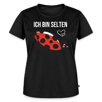 Marienkäfer - Frauen Premium Bio T-Shirt - Schwarz - Vorne - Selfina (174cm)