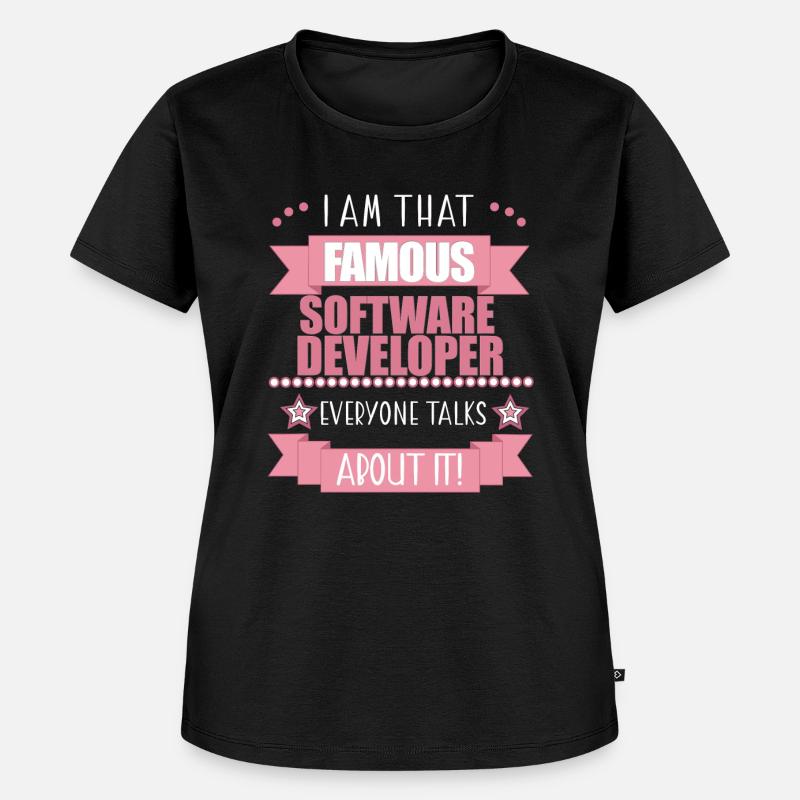 Software Developer Profession Ladies Gift - Women's Premium Organic T-shirt - black