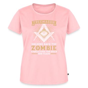 Franc-maçon Fraternel Franc-maçonnerie Square Compass - T-shirt Premium bio Femme - rose - Devant - AI Model Female 172 dark (172cm)