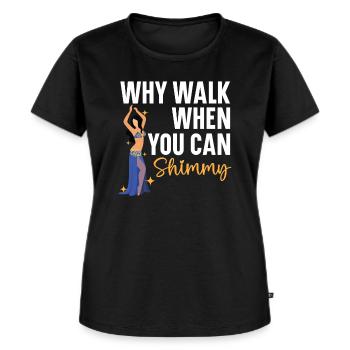 Belly Dancing Is The Best Antidepressant Shimmy - Women's Premium Organic T-shirt - black - Front - Selfina (174cm)