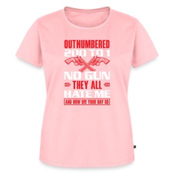 Correctional Officer Warden Gevangenisbewaker - Vrouwen Premium Bio T-shirt - roze - Voor - AI Model Female 172 dark (172cm)