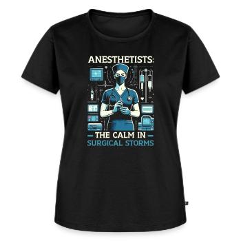 Krankenschwester Anästhesistin Medizin Krankenhaus Anästhesie - Frauen Premium Bio T-Shirt - Schwarz - Vorne - Selfina (174cm)