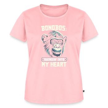 Endangered Species Bonobo Animal Rights Activist - Women's Premium Organic T-shirt - rose - Front - AI Model Female 172 dark (172cm)