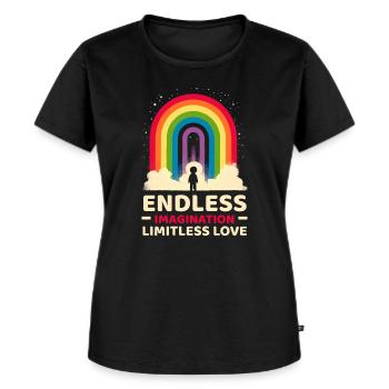 AuDHD Autisme TDAH Spectre autistique Neurodiversité - T-shirt Premium bio Femme - noir - Devant - Selfina (174cm)