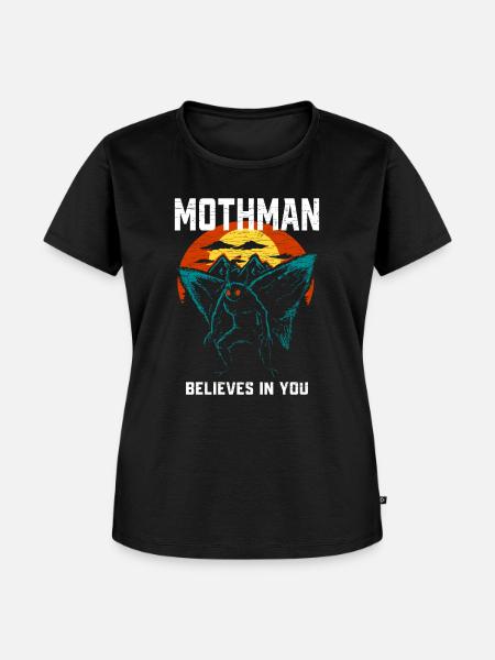 Mothman Kryptozoologie - Frauen Premium Bio T-Shirt - Schwarz