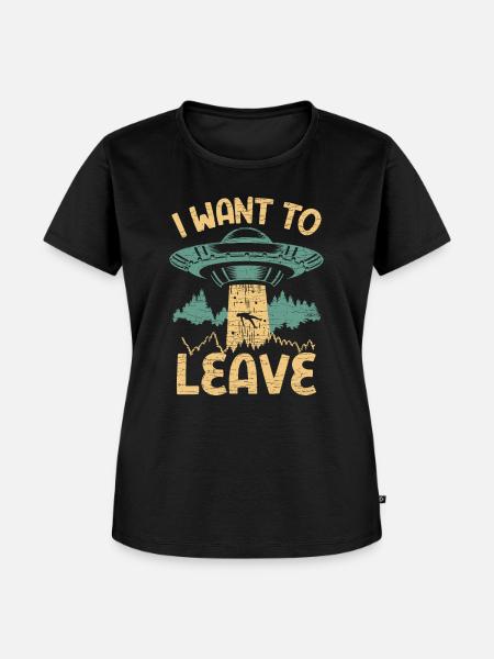 Alien Abduction Ufo Geschenk - Frauen Premium Bio T-Shirt - Schwarz