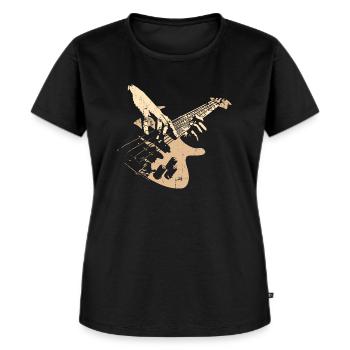 Cadeau de basse pour bassiste - T-shirt Premium bio Femme - noir - Devant - Selfina (174cm)