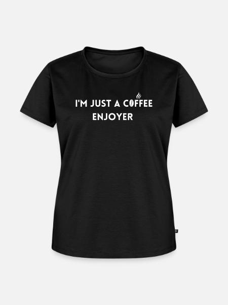Kaffeeliebhaber - Frauen Premium Bio T-Shirt - Schwarz