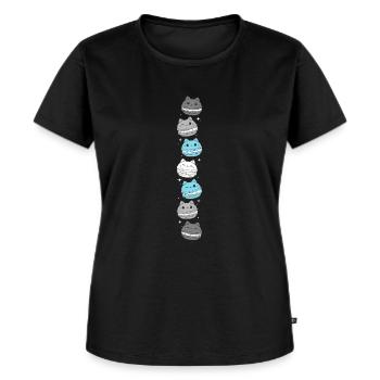 Demiboy - Demiboy Pride - Demiboy Flag - Frauen Premium Bio T-Shirt - Schwarz - Vorne - Selfina (174cm)