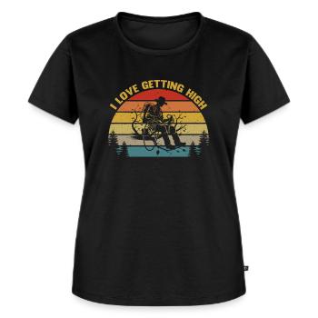 Arboriste - Arboriste Papa - Arboriste drôle - T-shirt Premium bio Femme - noir - Devant - Selfina (174cm)