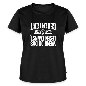 Segler Segeln Segelschiff Spruch Segelboot - Frauen Premium Bio T-Shirt - Schwarz - Vorne - Selfina (174cm)
