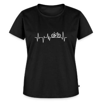 Radsport - Frauen Premium Bio T-Shirt - Schwarz - Vorne - Selfina (174cm)