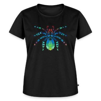 Vogelspinne - Frauen Premium Bio T-Shirt - Schwarz - Vorne - Selfina (174cm)