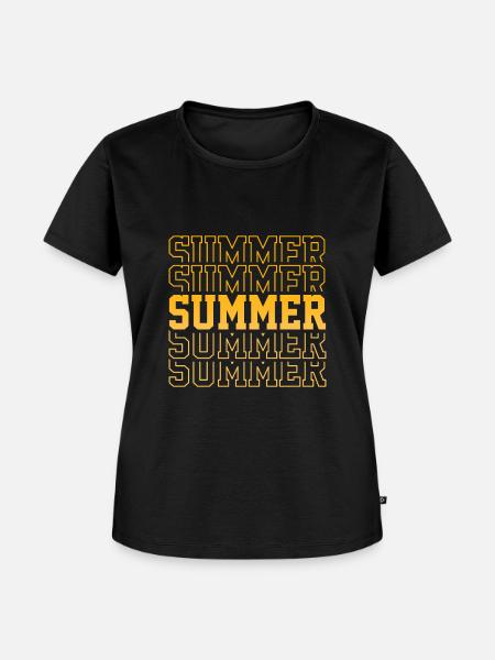 Summer - Frauen Premium Bio T-Shirt - Schwarz