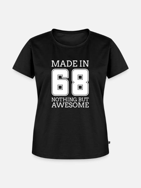 Geboren 1968 - Frauen Premium Bio T-Shirt - Schwarz