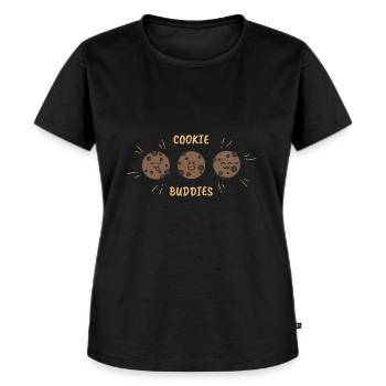 Cookies biscuit chocolate gift baking cookies sweet - Women's Premium Organic T-shirt - black - Front - Selfina (174cm)