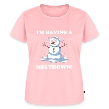 Je suis en train de m’effondrer ! - T-shirt Premium bio Femme - rose - Devant - AI Model Female 172 dark (172cm)