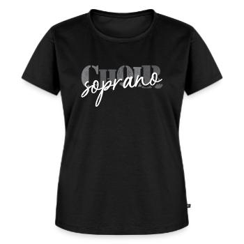 Choir Soprano singer - Frauen Premium Bio T-Shirt - Schwarz - Vorne - Selfina (174cm)