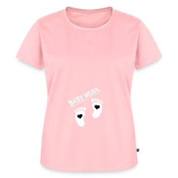 Schwangerschaft - Frauen Premium Bio T-Shirt - Rosa - Vorne - AI Model Female 172 dark (172cm)