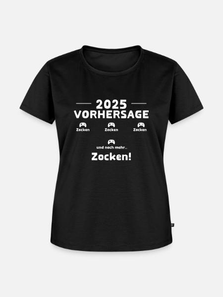 2025 Vorhersage - Frauen Premium Bio T-Shirt - Schwarz