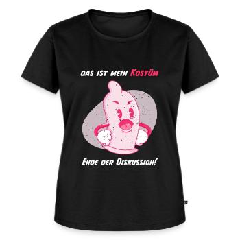 Fasching Das Ist Mein Kostüm Ende Der Diskussion - Frauen Premium Bio T-Shirt - Schwarz - Vorne - Selfina (174cm)