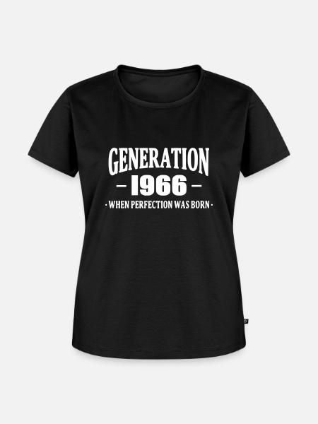 Generation 1966 - Frauen Premium Bio T-Shirt - Schwarz