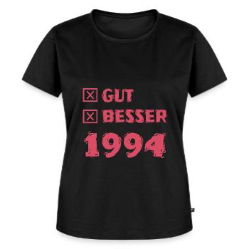Jahr 1994 - Frauen Premium Bio T-Shirt - Schwarz - Vorne - Selfina (174cm)
