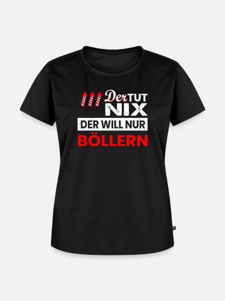 Der tut nix PYROTECHNIKER - Frauen Premium Bio T-Shirt - Schwarz