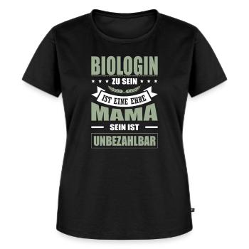 Biologin Zu Sein Eine Ehre Mama Sein Unbezahlbar - Frauen Premium Bio T-Shirt - Schwarz - Vorne - Selfina (174cm)