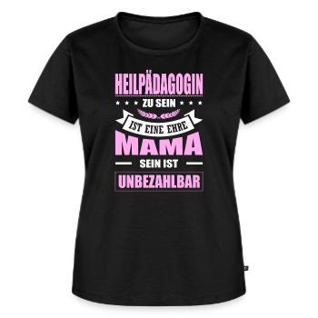 Heilpädagogin Sein Eine Ehre Mama Sein Unbezahlbar - Frauen Premium Bio T-Shirt - Schwarz - Vorne - Selfina (174cm)