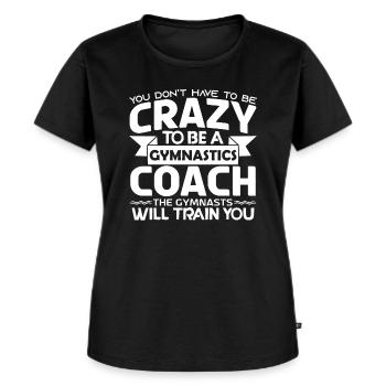 Trainer Gymnastik Geschenk Trainer Gymnastiktrainer - Frauen Premium Bio T-Shirt - Schwarz - Vorne - Selfina (174cm)