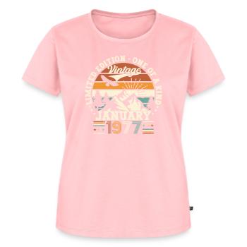 Born 1977 January 46th birthday Gift man - Women's Premium Organic T-shirt - rose - Front - AI Model Female 172 dark (172cm)