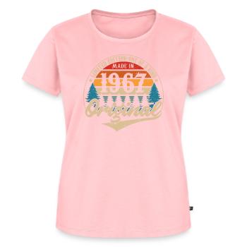 Hergestellt 1967 Original - Frauen Premium Bio T-Shirt - Rosa - Vorne - AI Model Female 172 dark (172cm)