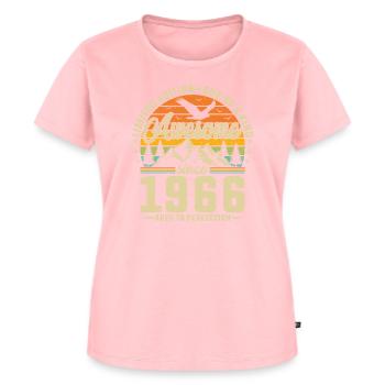 Vintage 58 Geburtstag Retro 1966 - Frauen Premium Bio T-Shirt - Rosa - Vorne - AI Model Female 172 dark (172cm)